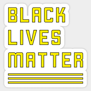 Black Lives Matter (Yellow) Sticker